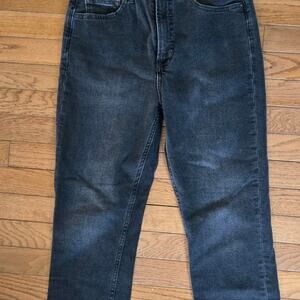 Gap Vintage slim sky high black jeans womens 28 6 short